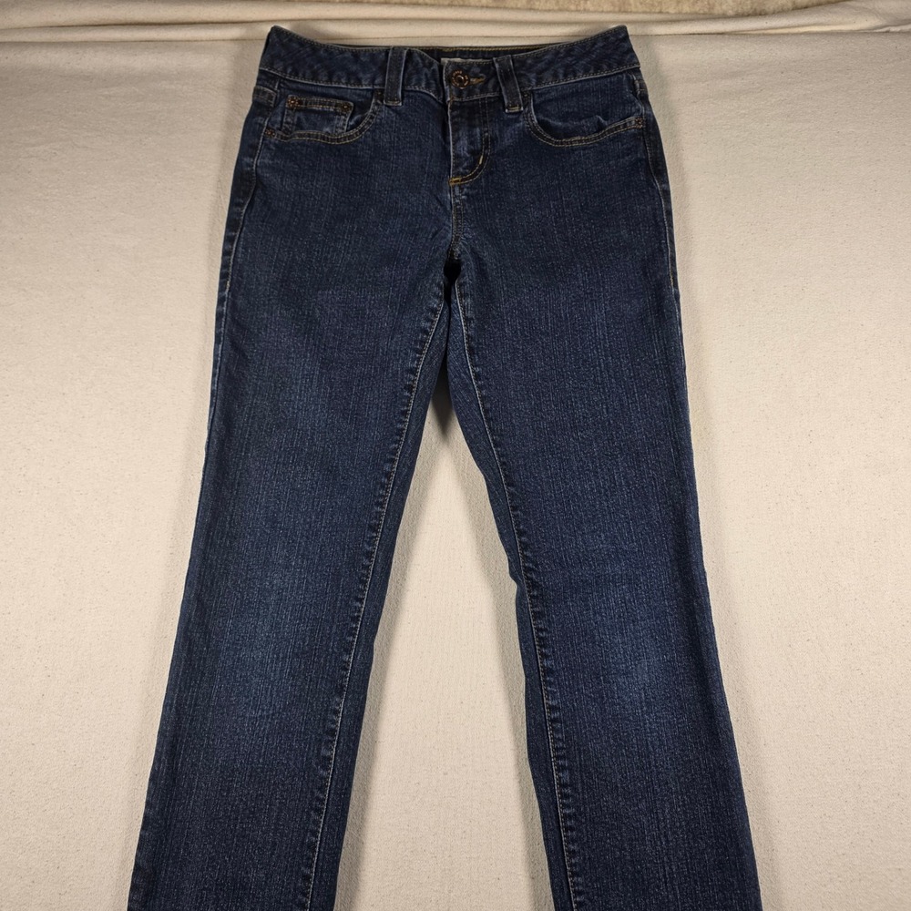 DKNY Jeans Womens 4R Dark Wash Straight Leg Denim Blue Jeans Mid Rise
